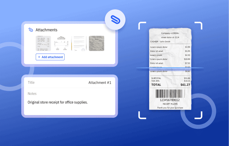 Attachment & Receipt Scan